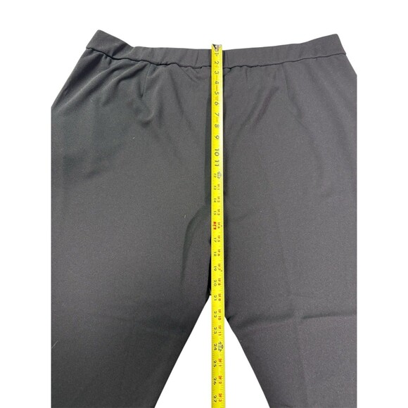 Dennis Basso Black Straight Leg Ankle Length Crepe Pants 3x - Picture 9 of 11
